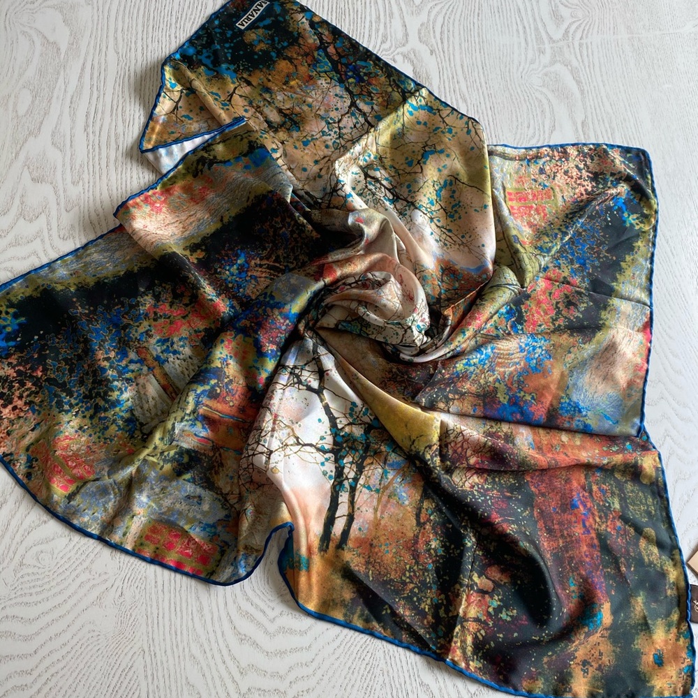 Vintage square scarf